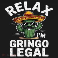 Relax Gringo Im Legal Hilarious Mexican Immigrant Costume Baby Bodysuit thumb 2