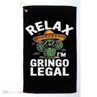 Relax Gringo Im Legal Hilarious Mexican Immigrant Costume Golf Towel thumb 0