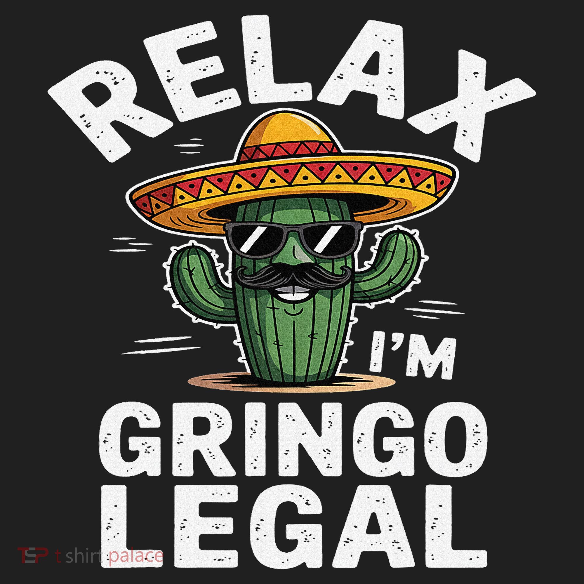 Relax Gringo Im Legal Hilarious Mexican Immigrant Costume Golf Towel