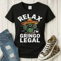 Relax Gringo Im Legal Hilarious Mexican Immigrant Costume Women's T-Shirt thumb 3