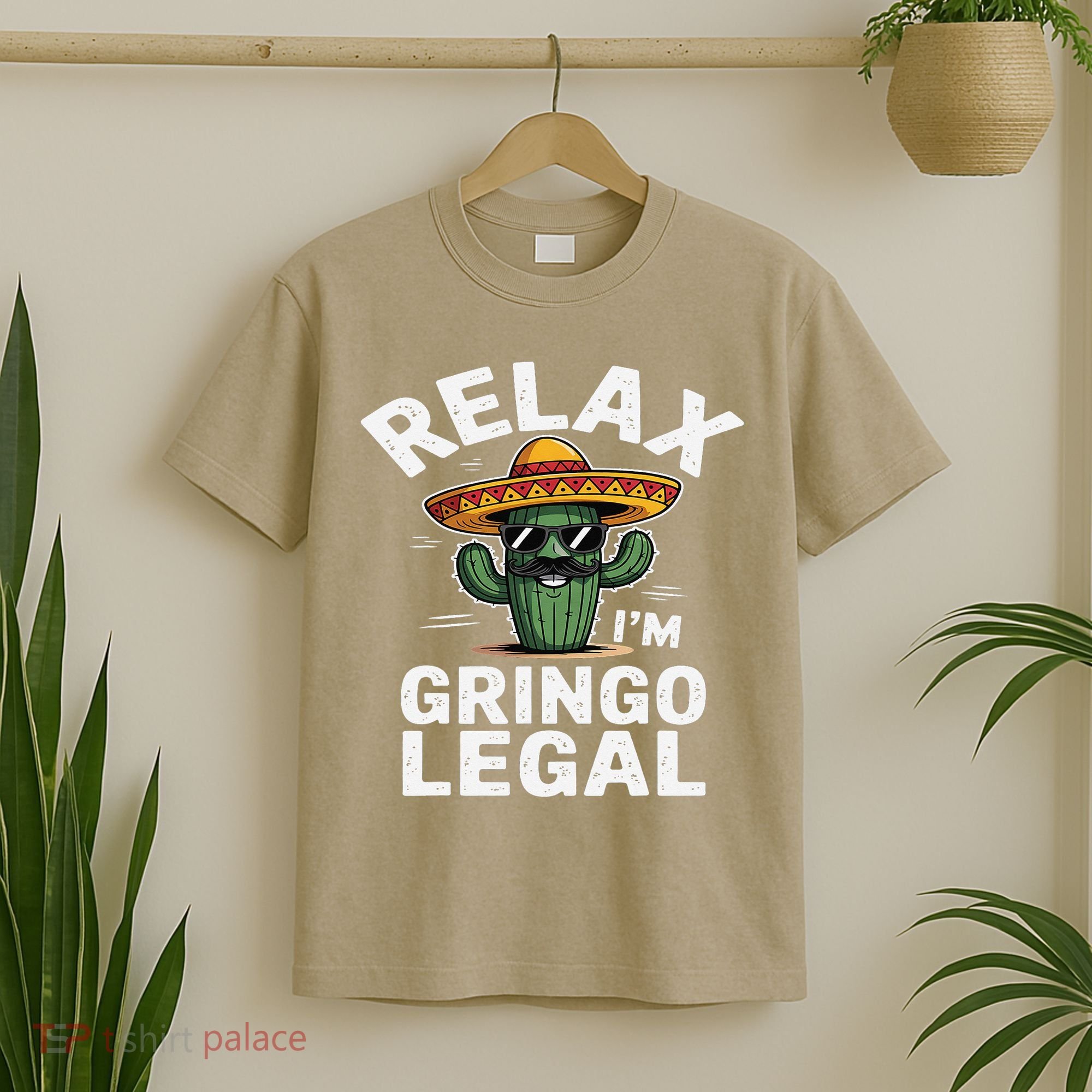 Relax Gringo Im Legal Hilarious Mexican Immigrant Costume T-Shirt