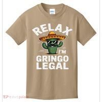 Relax Gringo Im Legal Hilarious Mexican Immigrant Costume Kids T-Shirt thumb 0