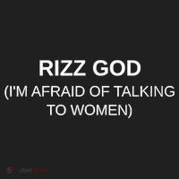 Rizz God IM Afraid Of Talking To Golf Towel thumb 3