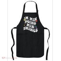 Retro Groovy Im Min Doing Min Things Funny MotherS Day Apron thumb 0