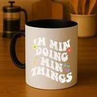 Retro Groovy Im Min Doing Min Things Funny MotherS Day Coffee Mug thumb 4