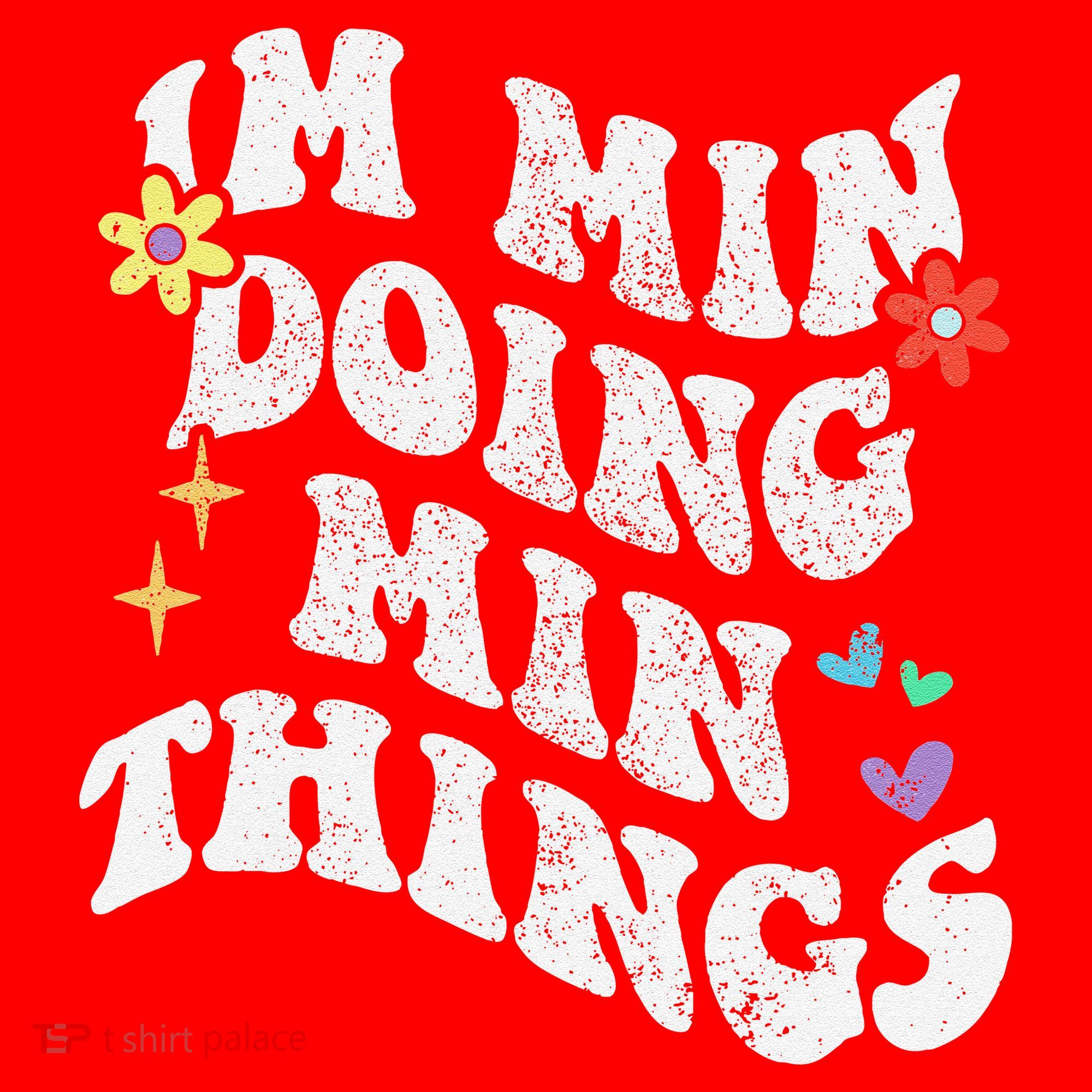 Retro Groovy Im Min Doing Min Things Funny MotherS Day Santa Hat
