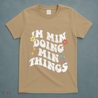 Retro Groovy Im Min Doing Min Things Funny MotherS Day T-Shirt thumb 5