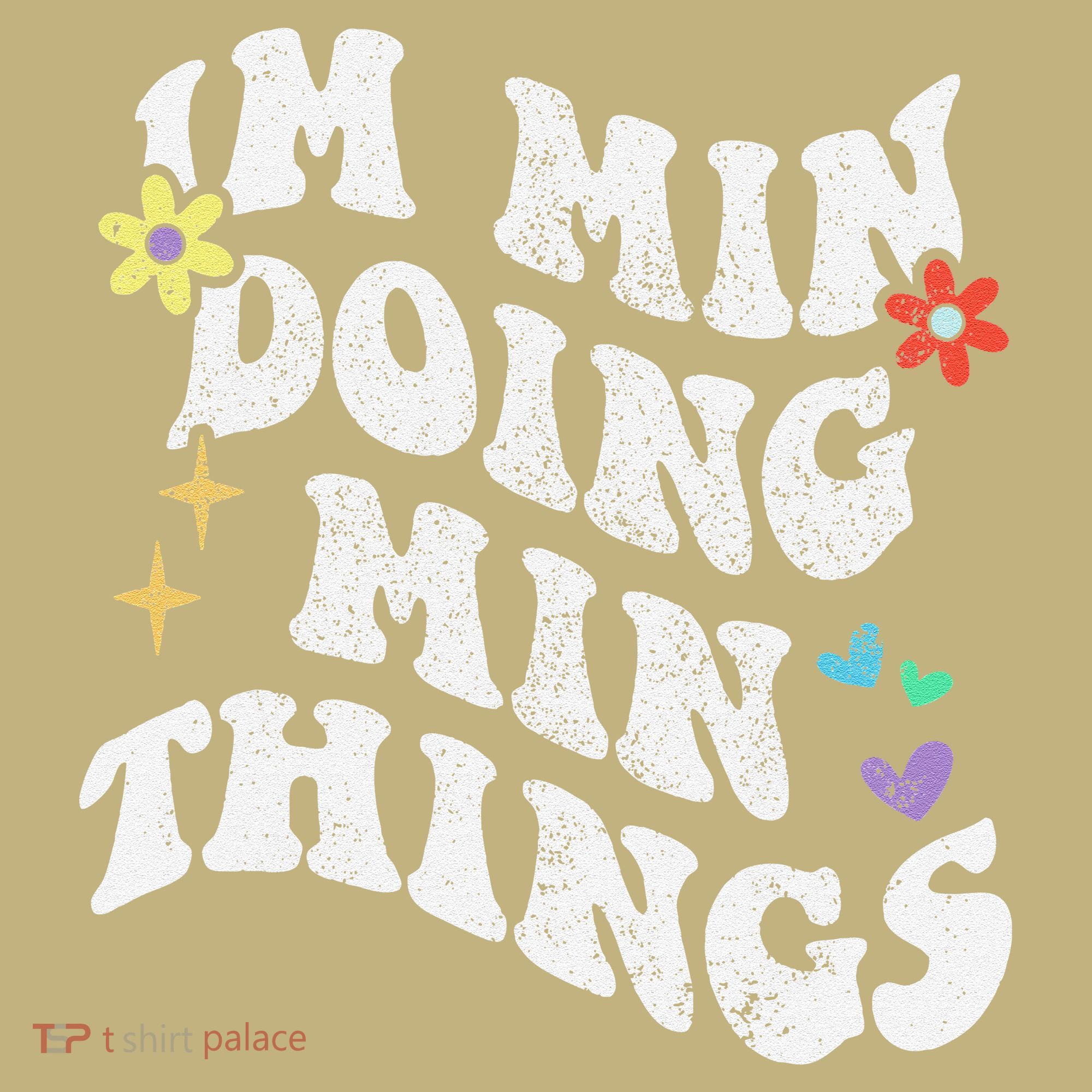 Retro Groovy Im Min Doing Min Things Funny MotherS Day Mousepad