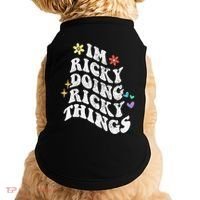 Retro Groovy Im Ricky Doing Ricky Things Funny MotherS Day Doggie Tank thumb 0