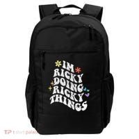 Retro Groovy Im Ricky Doing Ricky Things Funny MotherS Day Backpack thumb 0