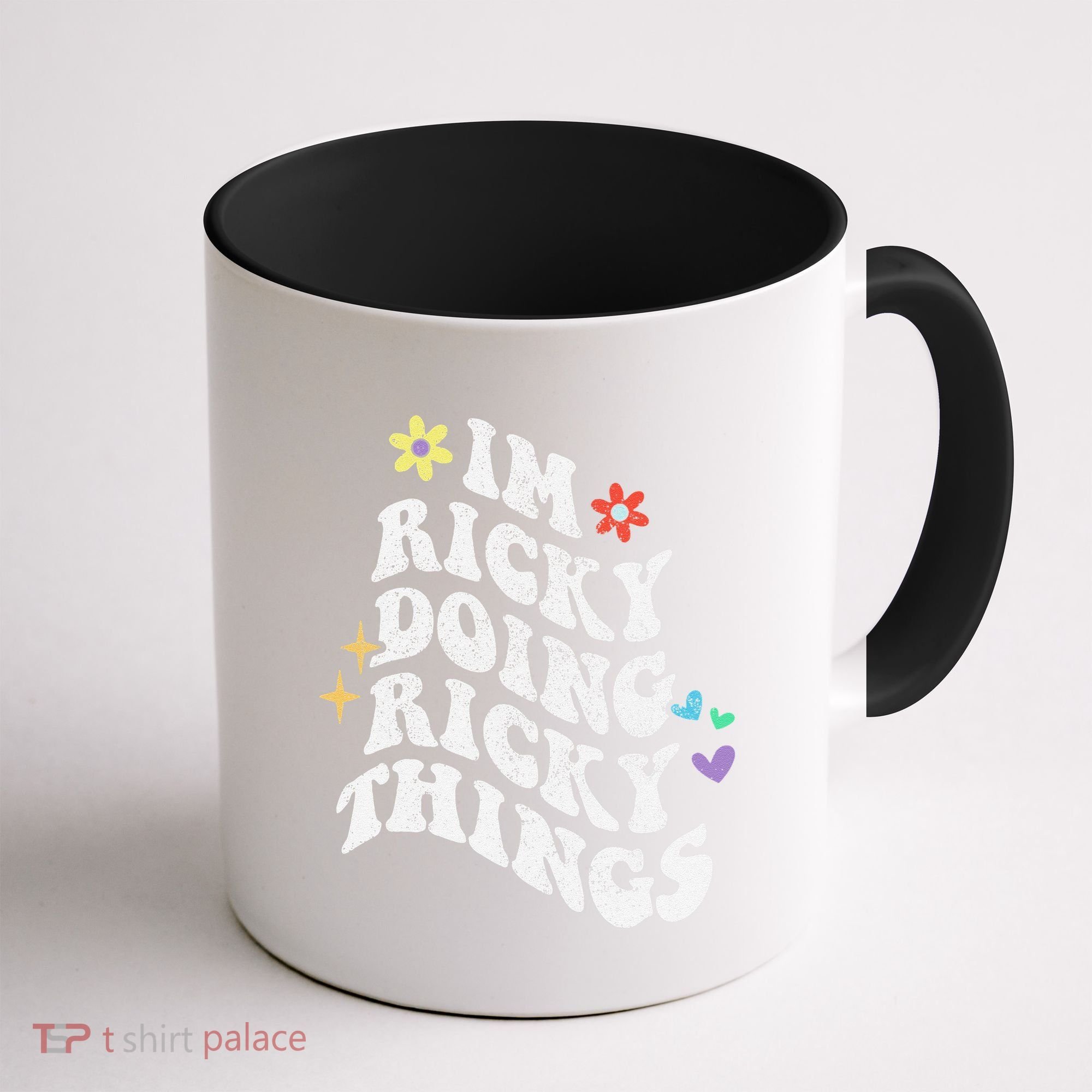 Retro Groovy Im Ricky Doing Ricky Things Funny MotherS Day Coffee Mug