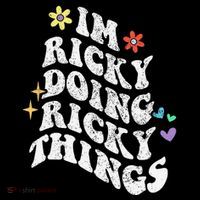 Retro Groovy Im Ricky Doing Ricky Things Funny MotherS Day Coffee Mug thumb 5