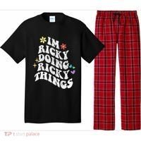 Retro Groovy Im Ricky Doing Ricky Things Funny MotherS Day Pajama Set thumb 0