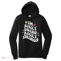 Retro Groovy Im Ricky Doing Ricky Things Funny MotherS Day Women's Hoodie thumb 0