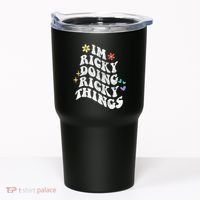 Retro Groovy Im Ricky Doing Ricky Things Funny MotherS Day Tumbler thumb 0