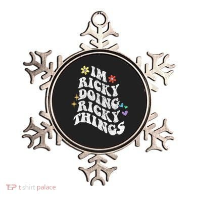 Retro Groovy Im Ricky Doing Ricky Things Funny MotherS Day Ornament
