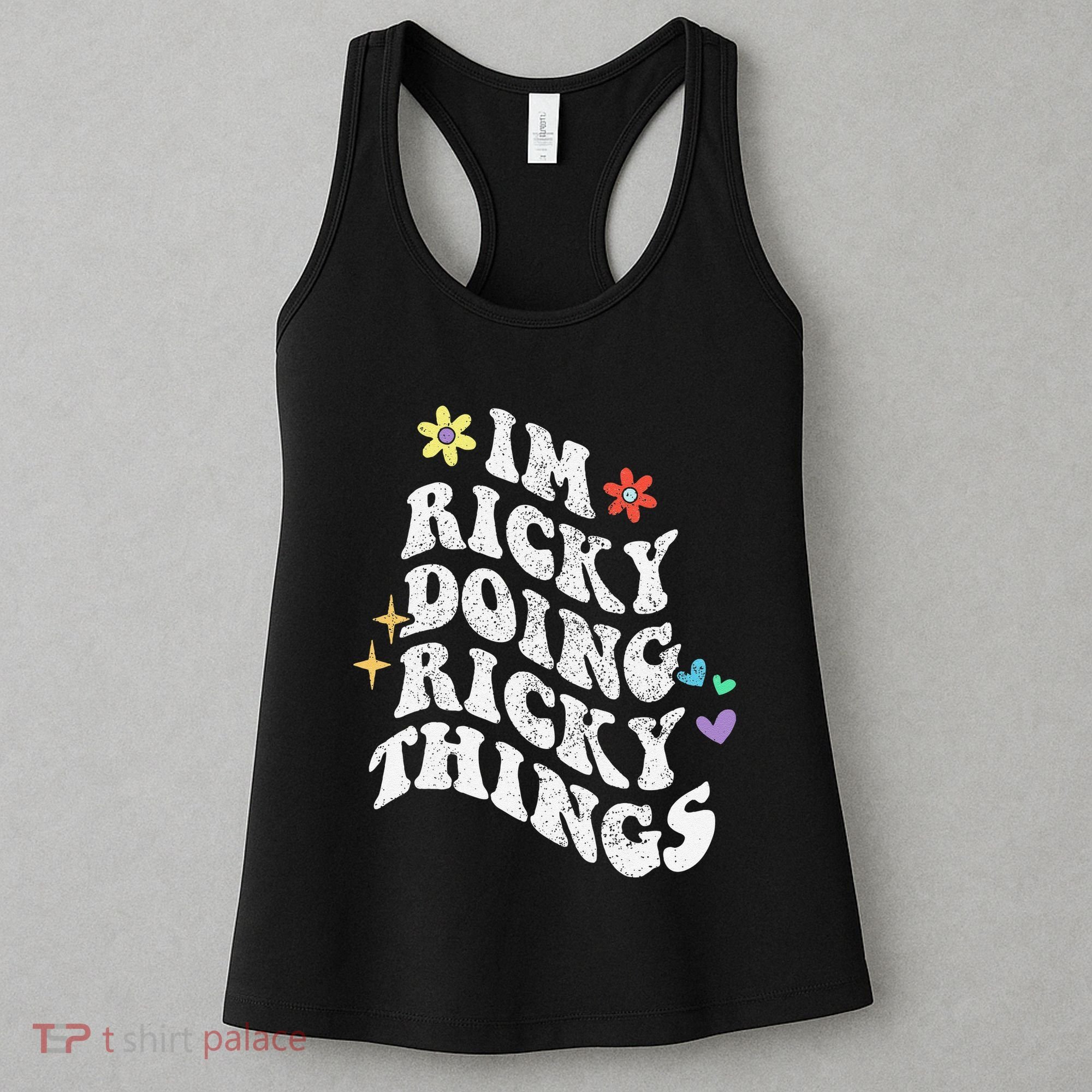 Retro Groovy Im Ricky Doing Ricky Things Funny MotherS Day Women's Tank Top