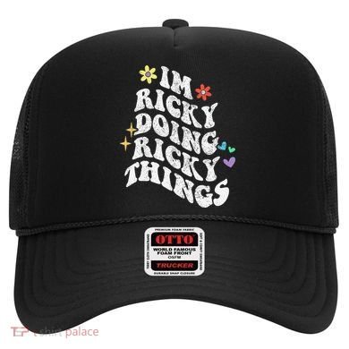 Retro Groovy Im Ricky Doing Ricky Things Funny MotherS Day Hat