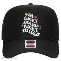 Retro Groovy Im Ricky Doing Ricky Things Funny MotherS Day Hat thumb 0