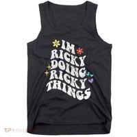 Retro Groovy Im Ricky Doing Ricky Things Funny MotherS Day Tank Top thumb 0