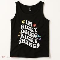 Retro Groovy Im Ricky Doing Ricky Things Funny MotherS Day Tank Top thumb 2