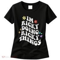 Retro Groovy Im Ricky Doing Ricky Things Funny MotherS Day Women's T-Shirt thumb 0