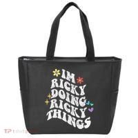 Retro Groovy Im Ricky Doing Ricky Things Funny MotherS Day Tote Bag thumb 0