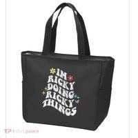 Retro Groovy Im Ricky Doing Ricky Things Funny MotherS Day Tote Bag thumb 3