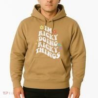 Retro Groovy Im Ricky Doing Ricky Things Funny MotherS Day Hoodie thumb 2