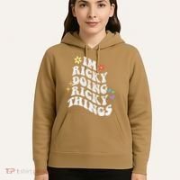 Retro Groovy Im Ricky Doing Ricky Things Funny MotherS Day Hoodie thumb 5