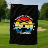 Retro Gaslighting Is Not Real You're Just Crazy Golf Towel thumb 1