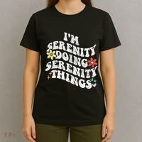 Retro Groovy Im Serenity Doing Serenity Things Funny T-Shirt thumb 4