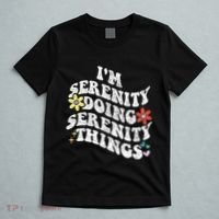 Retro Groovy Im Serenity Doing Serenity Things Funny T-Shirt thumb 5