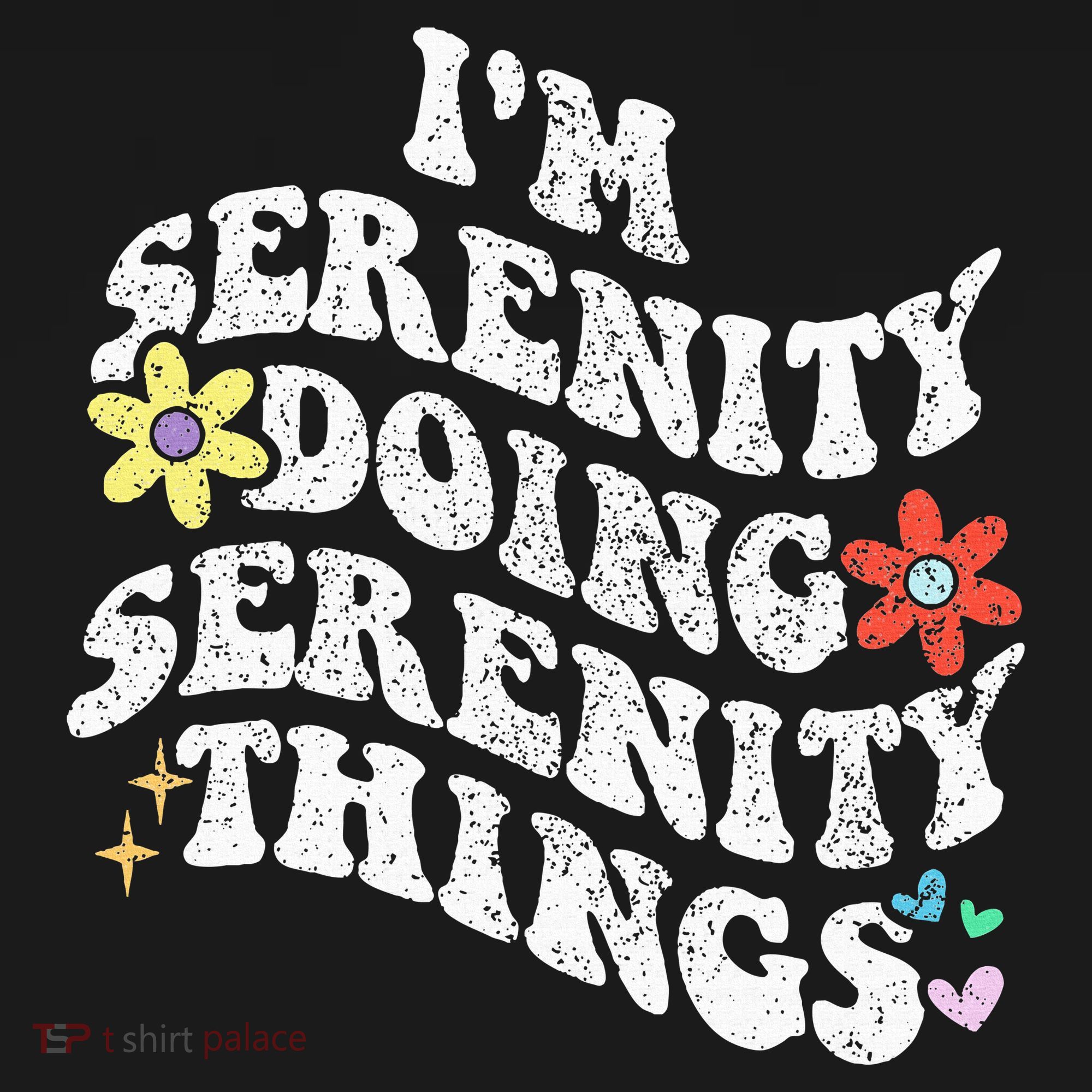 Retro Groovy Im Serenity Doing Serenity Things Funny Coaster