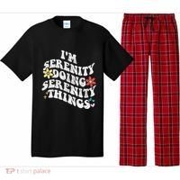 Retro Groovy Im Serenity Doing Serenity Things Funny Pajama Set thumb 0
