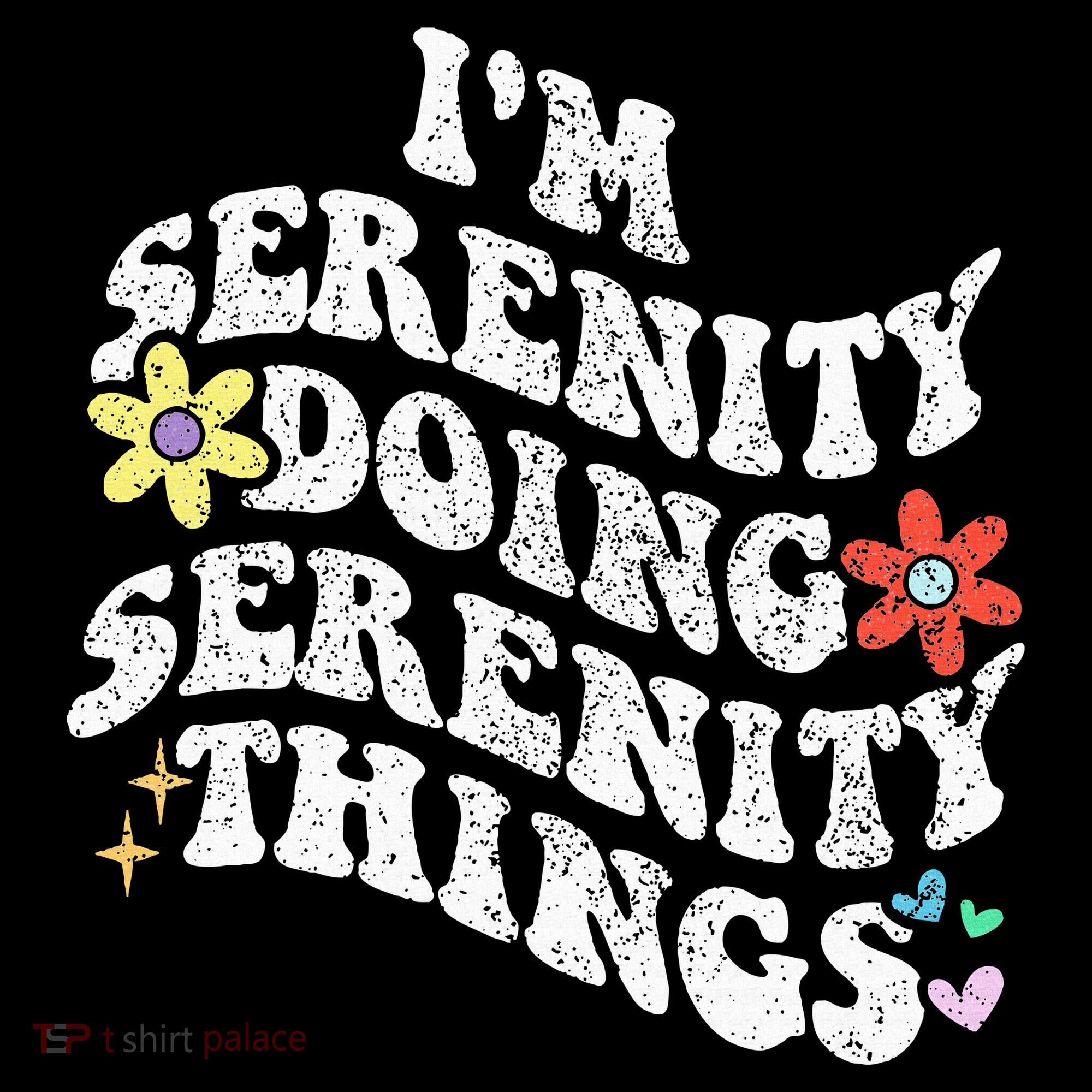 Retro Groovy Im Serenity Doing Serenity Things Funny Women's Hoodie