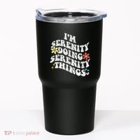Retro Groovy Im Serenity Doing Serenity Things Funny Tumbler thumb 0