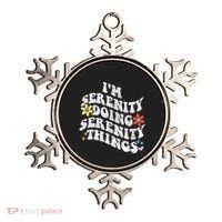 Retro Groovy Im Serenity Doing Serenity Things Funny Ornament thumb 0