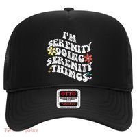 Retro Groovy Im Serenity Doing Serenity Things Funny Hat thumb 0