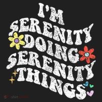 Retro Groovy Im Serenity Doing Serenity Things Funny Hat thumb 2