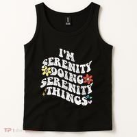 Retro Groovy Im Serenity Doing Serenity Things Funny Tank Top thumb 2