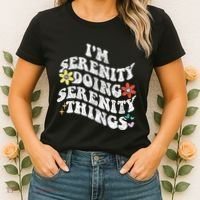 Retro Groovy Im Serenity Doing Serenity Things Funny Women's T-Shirt thumb 2