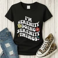 Retro Groovy Im Serenity Doing Serenity Things Funny Women's T-Shirt thumb 3