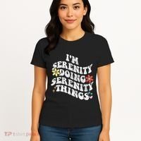 Retro Groovy Im Serenity Doing Serenity Things Funny Women's T-Shirt thumb 4