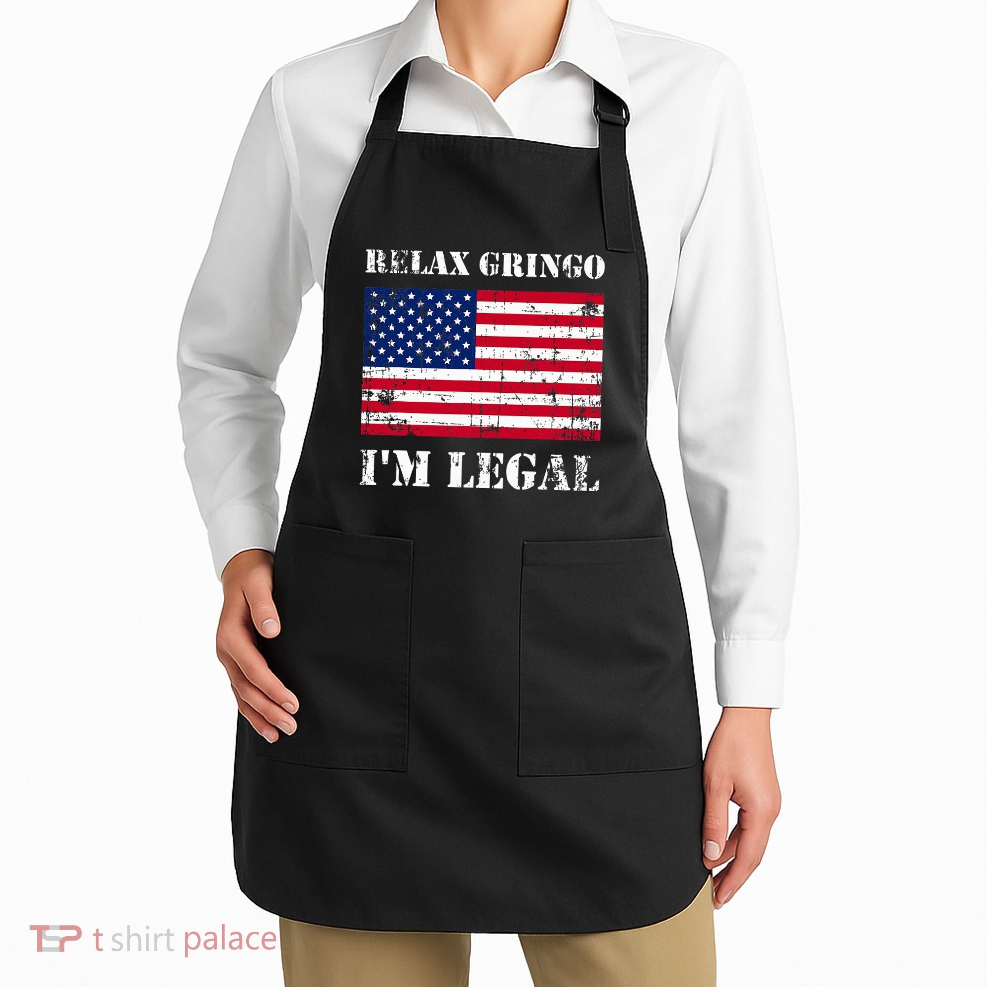 Relax Gringo Im Legal New Citizen Immigration Gift Apron