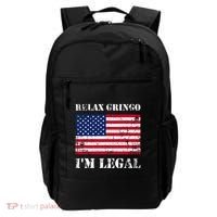 Relax Gringo Im Legal New Citizen Immigration Gift Backpack thumb 0