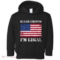 Relax Gringo Im Legal New Citizen Immigration Gift Toddler Hoodie thumb 0