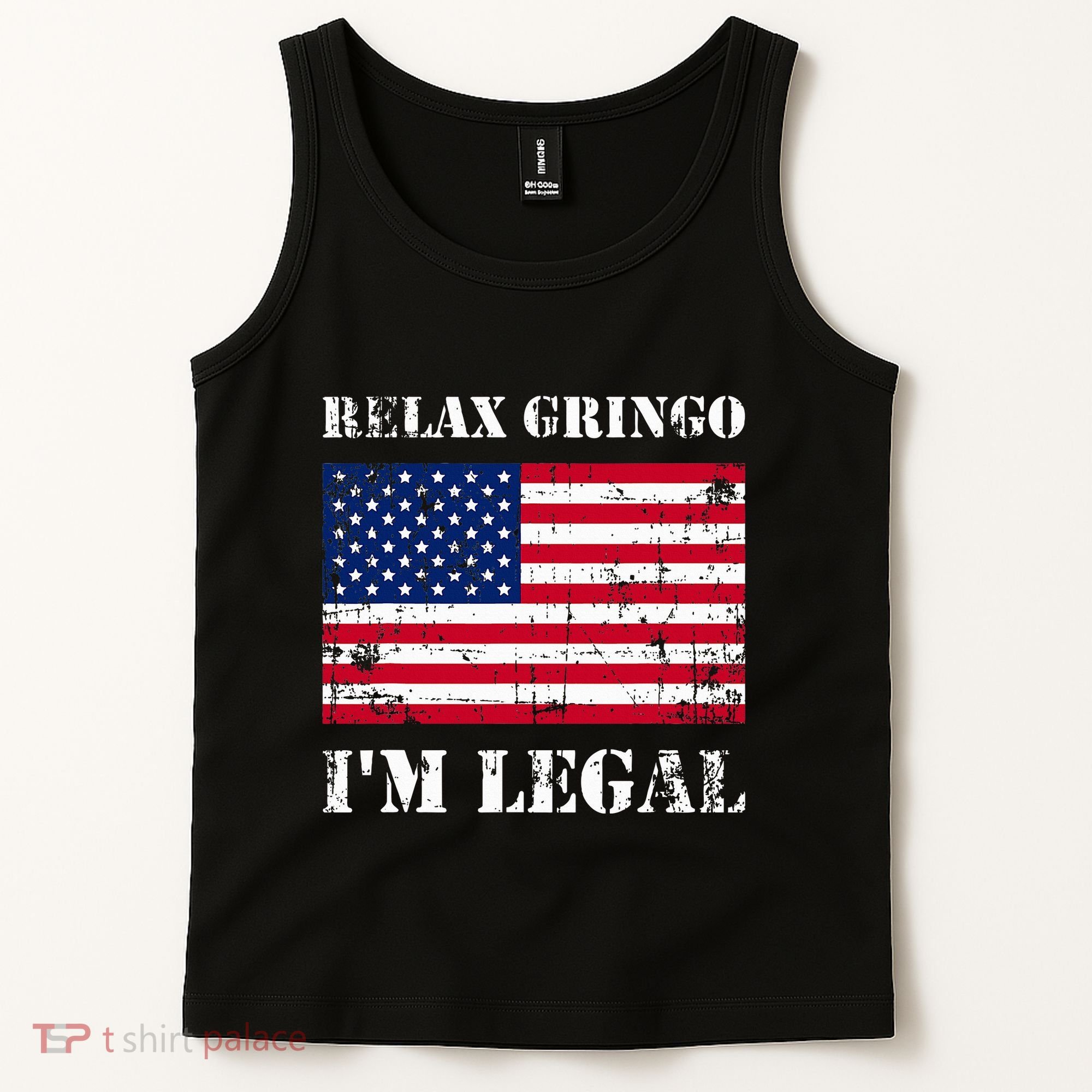Relax Gringo Im Legal New Citizen Immigration Gift Tank Top