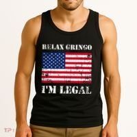 Relax Gringo Im Legal New Citizen Immigration Gift Tank Top thumb 3