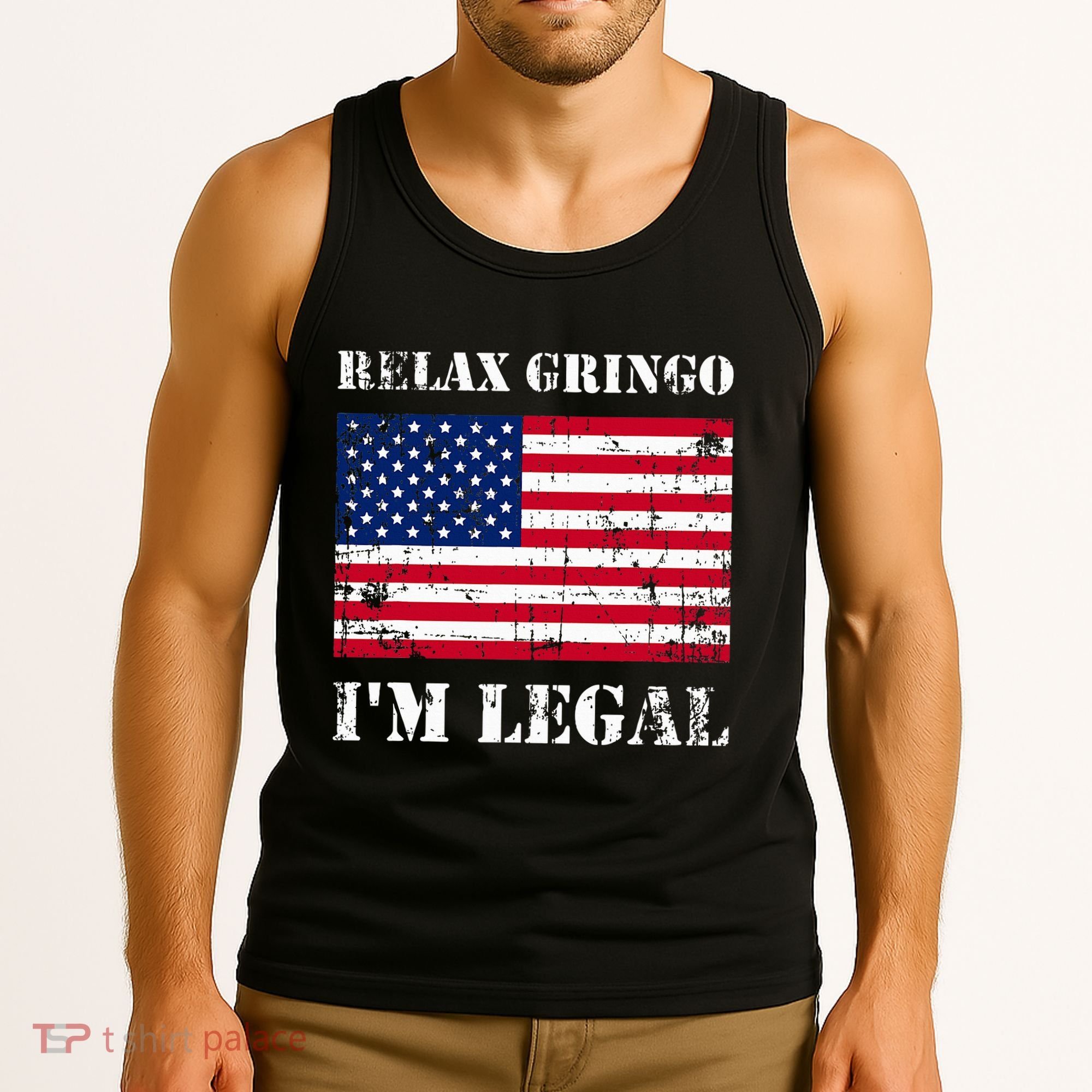 Relax Gringo Im Legal New Citizen Immigration Gift Tank Top